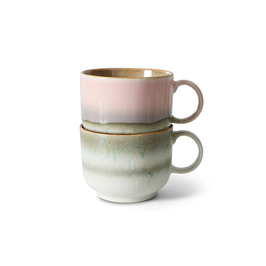 70s ceramics: Teetassen Nova