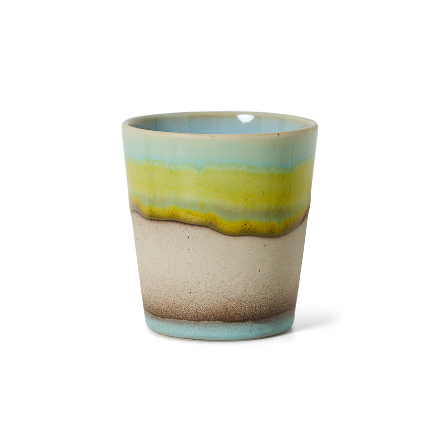 70s ceramics: Kaffeetassen Pop Art