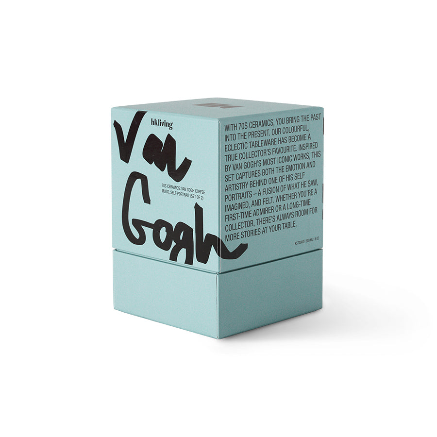 70s ceramics: Van Gogh Kaffeetasse self portrait