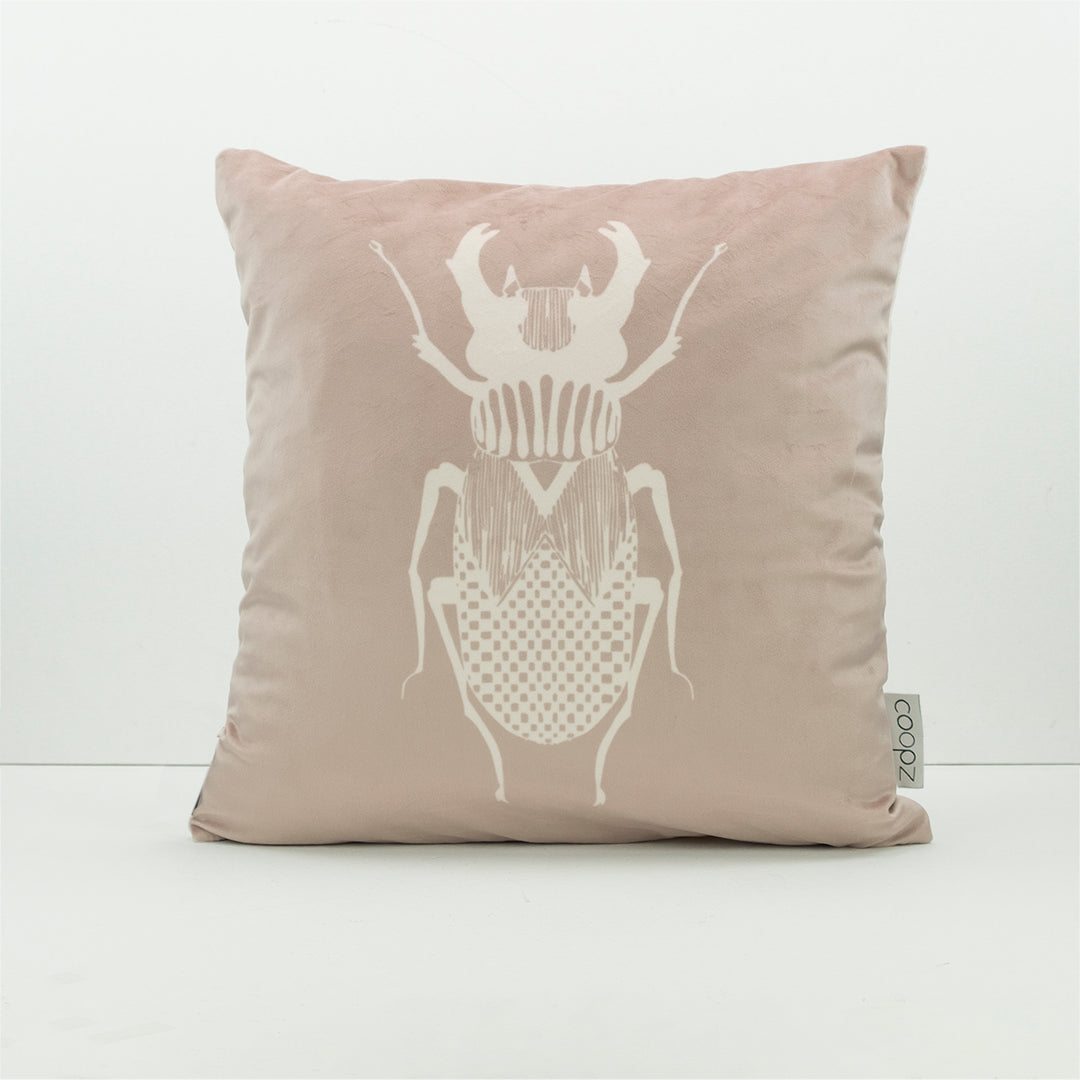 Cushion Cover Stag Beetle Graphic Velvet Make up