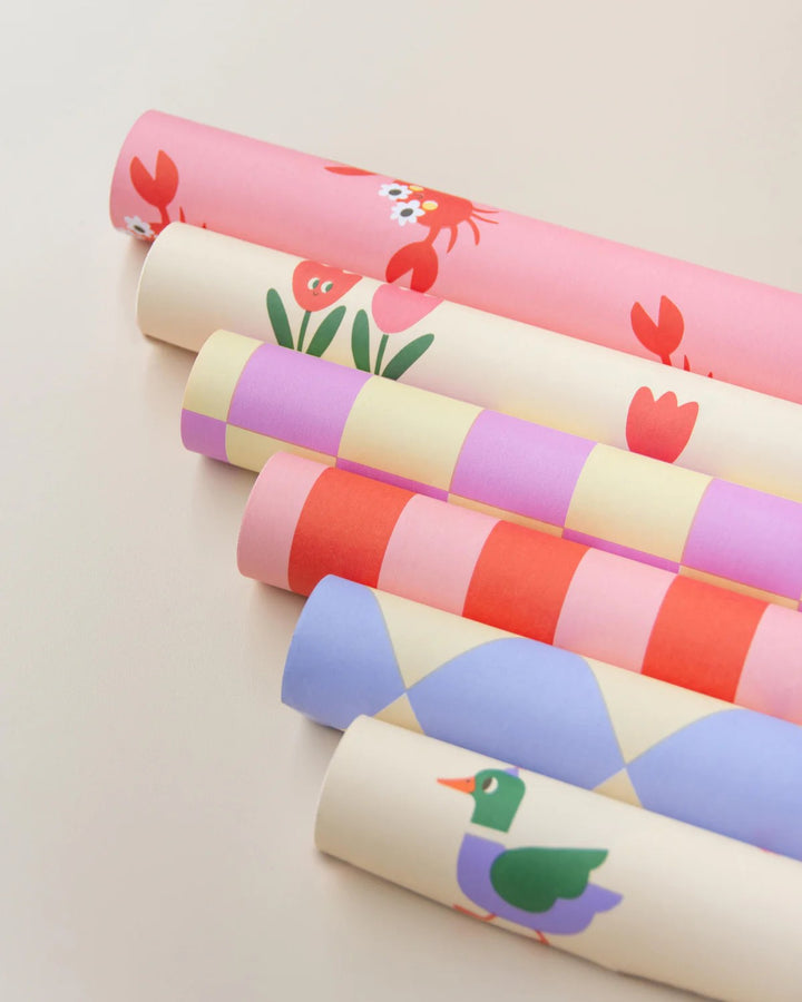 Geschenkpapier Ole- Streifen