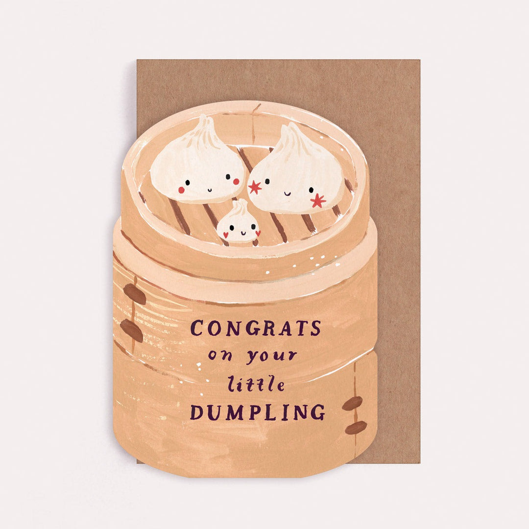 Klappkarte Dumpling New Baby Card