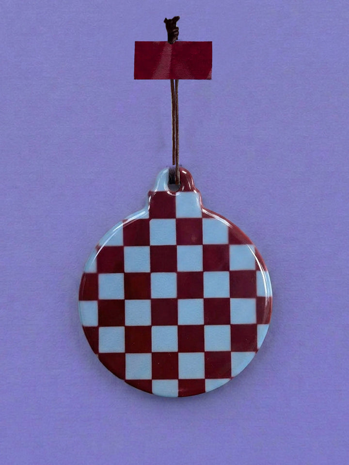 Anhänger Weihnachtskugel Liebe Digga Liebe Keramik