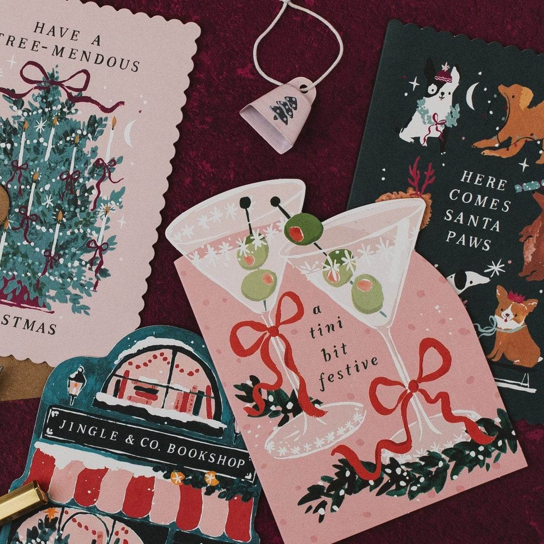 Klappkarte Tini Bit Festive Christmas Card