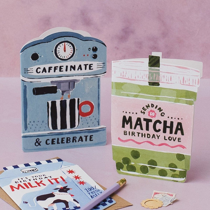 Klappkarte Matcha Birthday Card