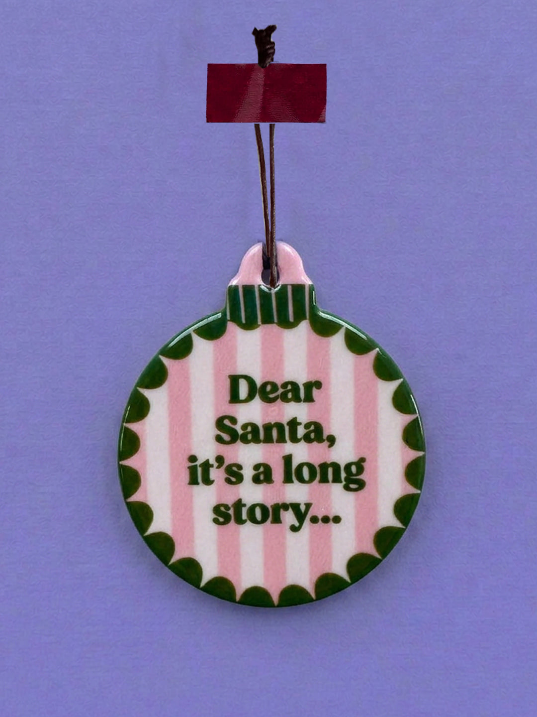 Anhänger Weihnachtskugel Santa it&
