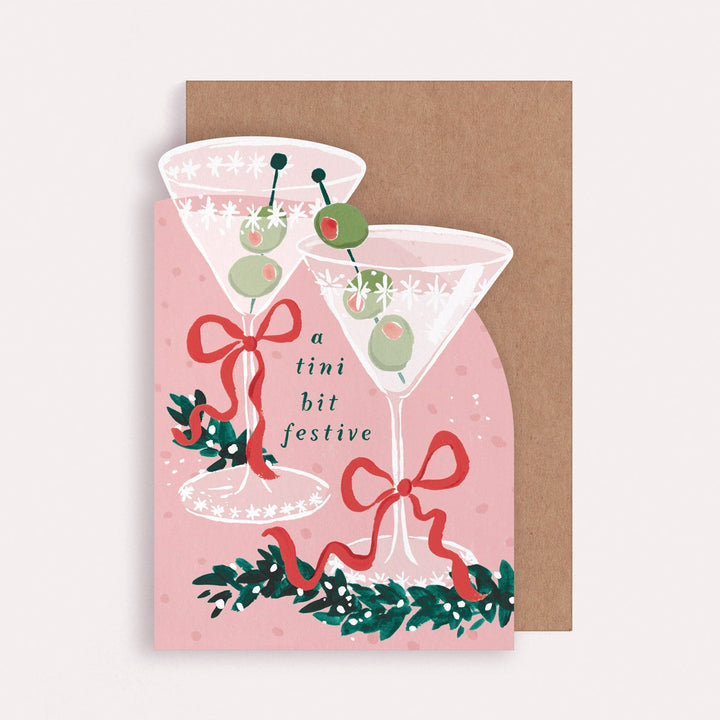 Klappkarte Tini Bit Festive Christmas Card