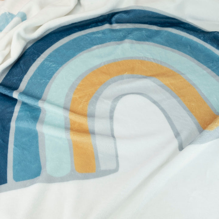 Kuscheldecke Rainbow blau