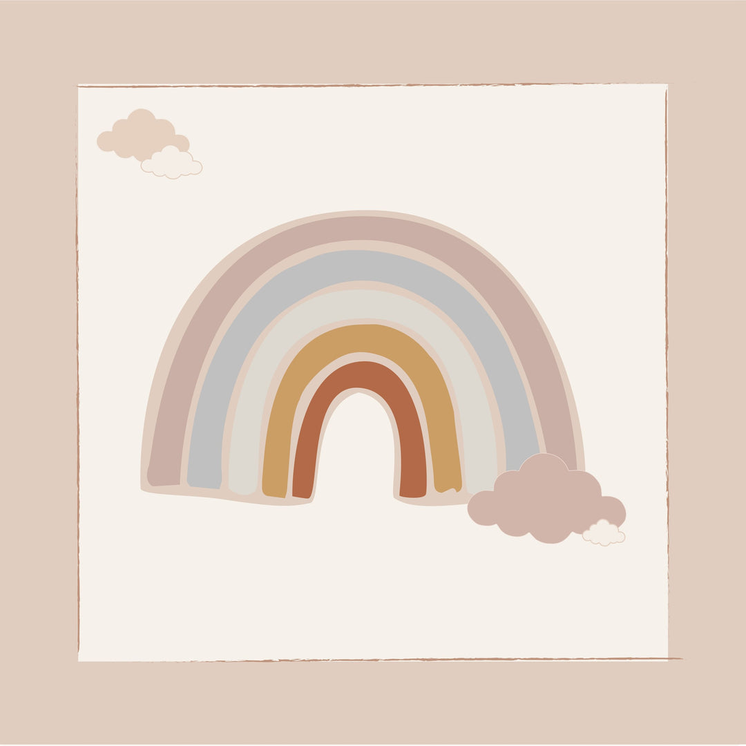 Kuscheldecke Regenbogen rosa