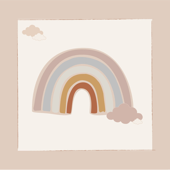 Kuscheldecke Regenbogen rosa