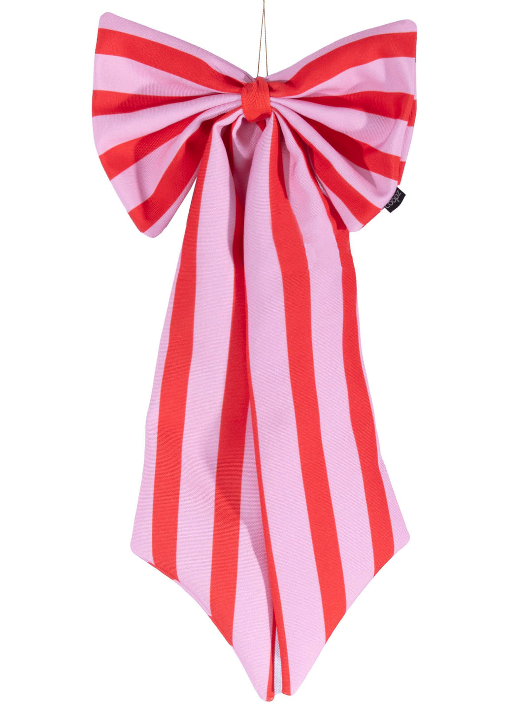 Schleife Canvas rosa/rot breit gestreift