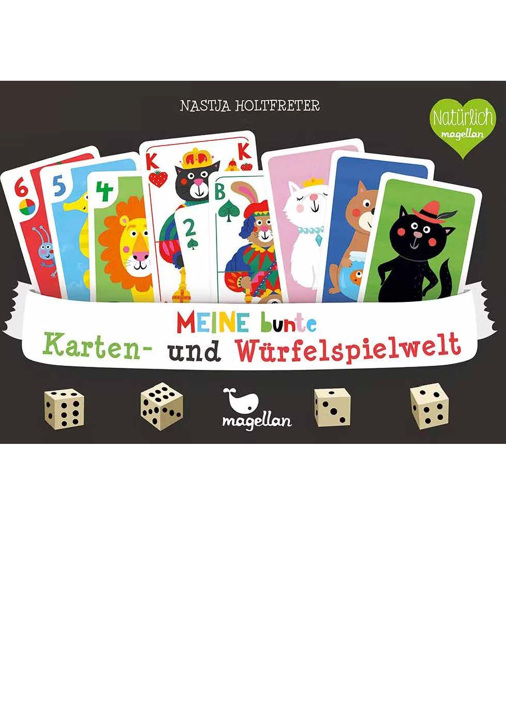 Mein bunte Karten- und Würfelspielwelt - 56 Spielkarten