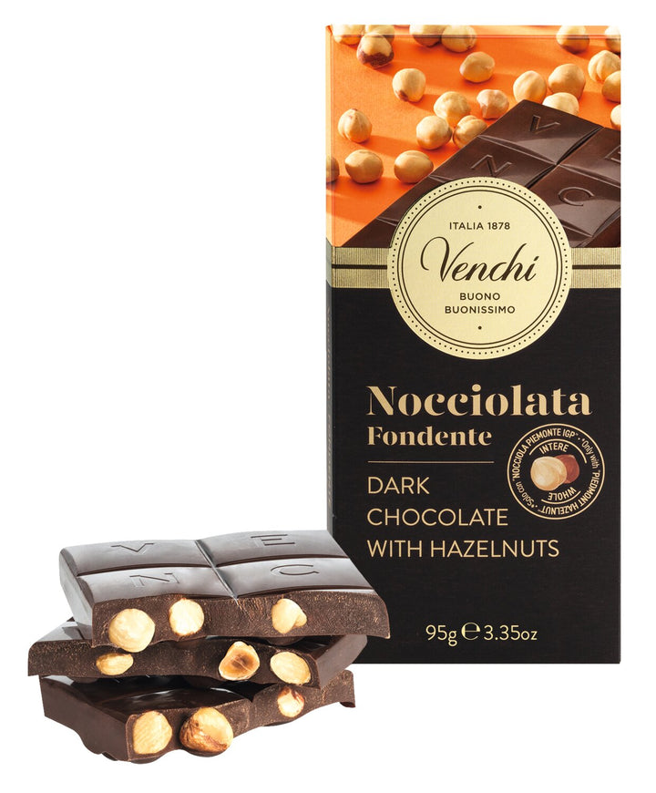 Venchi Dark Chocolate Hazelnut Bar