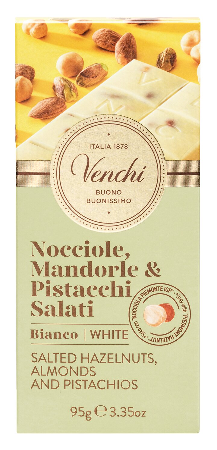 Venchi White Chocolate mit gesalzenen Nüssen
