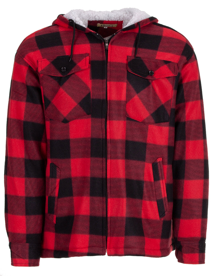 Thermojacke Hoodie - Holzfäller kariert