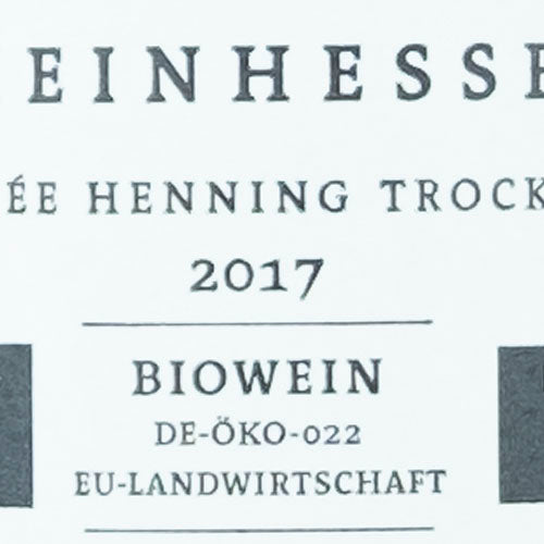 Cuvée Henning 2017